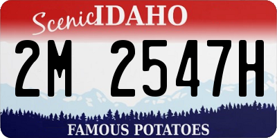 ID license plate 2M2547H