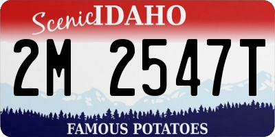 ID license plate 2M2547T