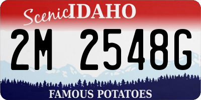 ID license plate 2M2548G