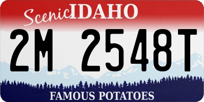 ID license plate 2M2548T