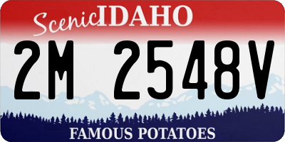 ID license plate 2M2548V