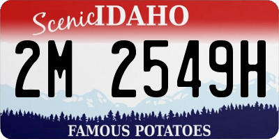 ID license plate 2M2549H