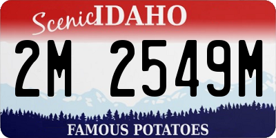 ID license plate 2M2549M