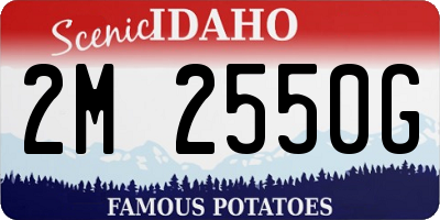 ID license plate 2M2550G