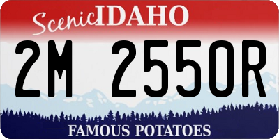 ID license plate 2M2550R
