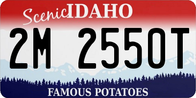 ID license plate 2M2550T