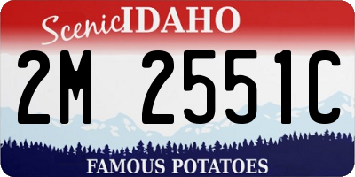 ID license plate 2M2551C