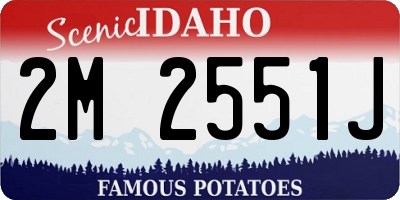 ID license plate 2M2551J