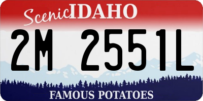 ID license plate 2M2551L