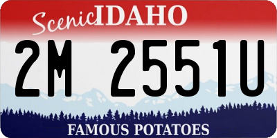 ID license plate 2M2551U