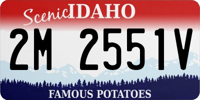 ID license plate 2M2551V