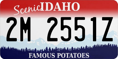 ID license plate 2M2551Z