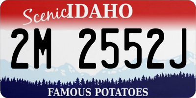 ID license plate 2M2552J