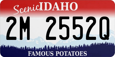 ID license plate 2M2552Q