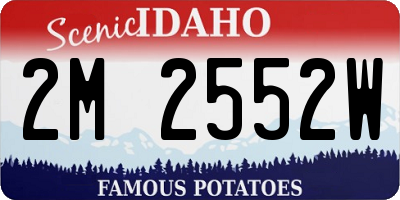 ID license plate 2M2552W