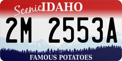 ID license plate 2M2553A