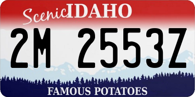 ID license plate 2M2553Z