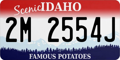 ID license plate 2M2554J