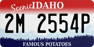 ID license plate 2M2554P