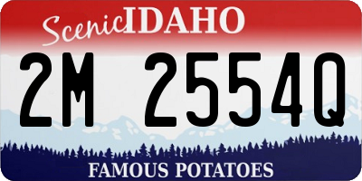 ID license plate 2M2554Q