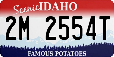ID license plate 2M2554T