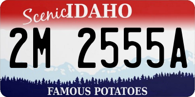 ID license plate 2M2555A
