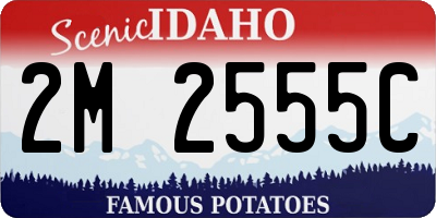 ID license plate 2M2555C