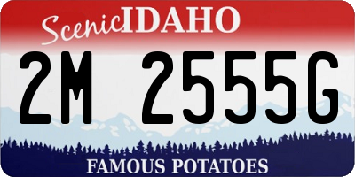 ID license plate 2M2555G