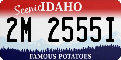 ID license plate 2M2555I