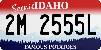ID license plate 2M2555L