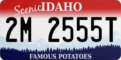 ID license plate 2M2555T