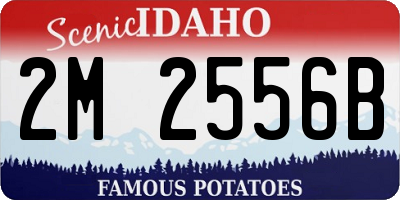 ID license plate 2M2556B