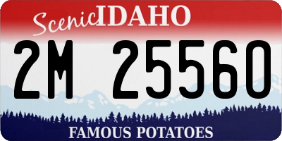 ID license plate 2M2556O