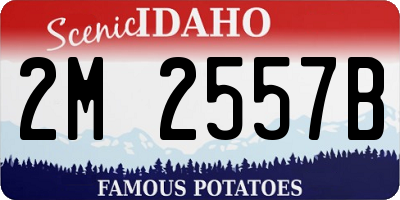 ID license plate 2M2557B