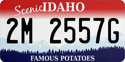 ID license plate 2M2557G