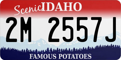 ID license plate 2M2557J