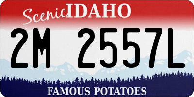 ID license plate 2M2557L
