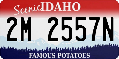 ID license plate 2M2557N