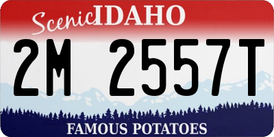 ID license plate 2M2557T