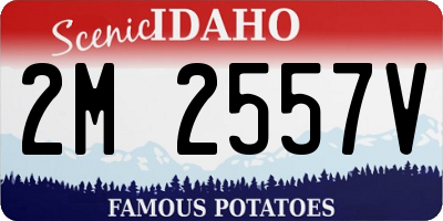 ID license plate 2M2557V