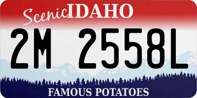 ID license plate 2M2558L