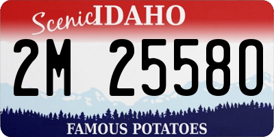 ID license plate 2M2558O