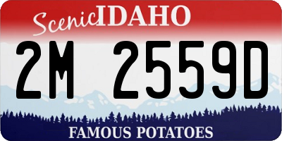 ID license plate 2M2559D