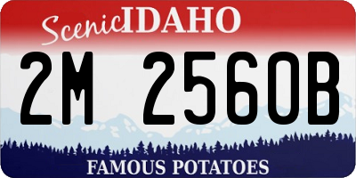 ID license plate 2M2560B