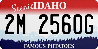 ID license plate 2M2560G
