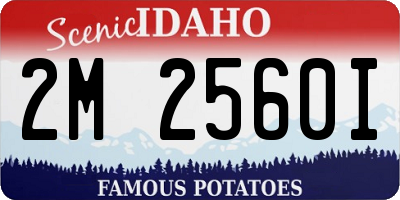 ID license plate 2M2560I
