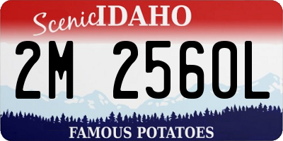 ID license plate 2M2560L