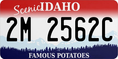 ID license plate 2M2562C