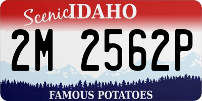 ID license plate 2M2562P