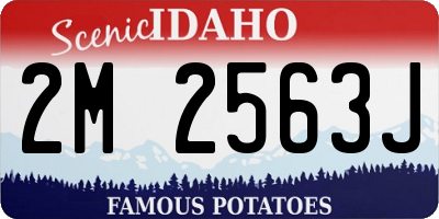 ID license plate 2M2563J